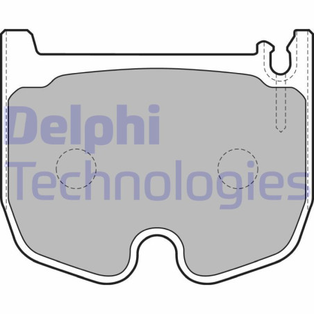DELPHI LP1841 Brzdové platničky Predné pre