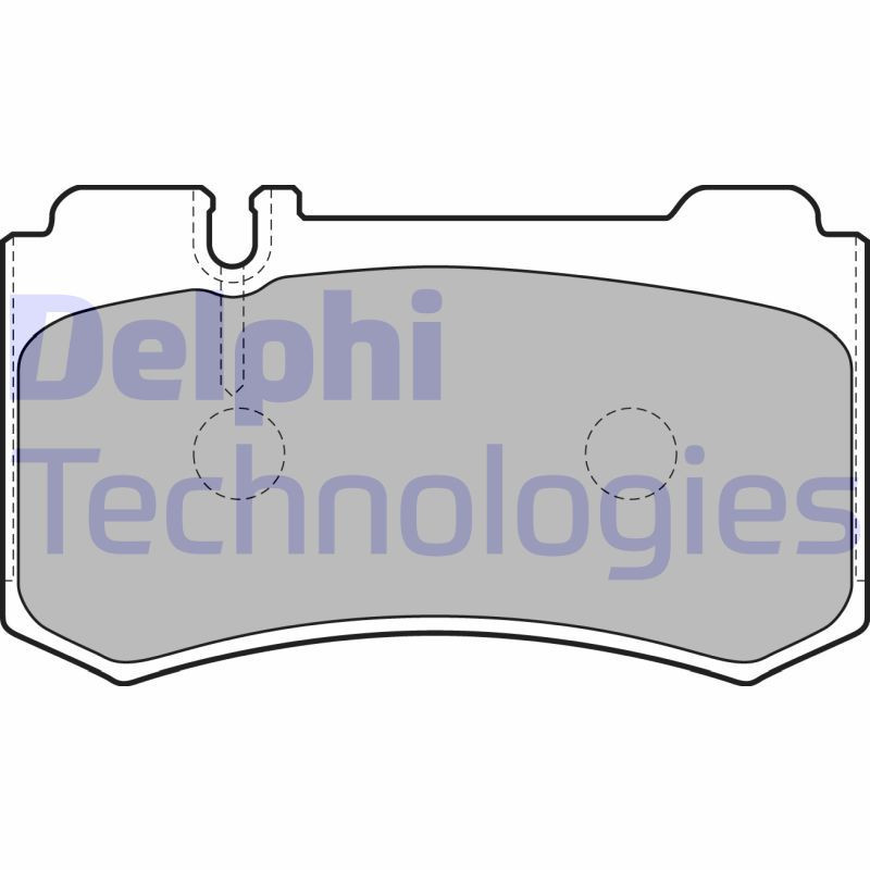 DELPHI LP1842 Pastillas de freno Trasero para
