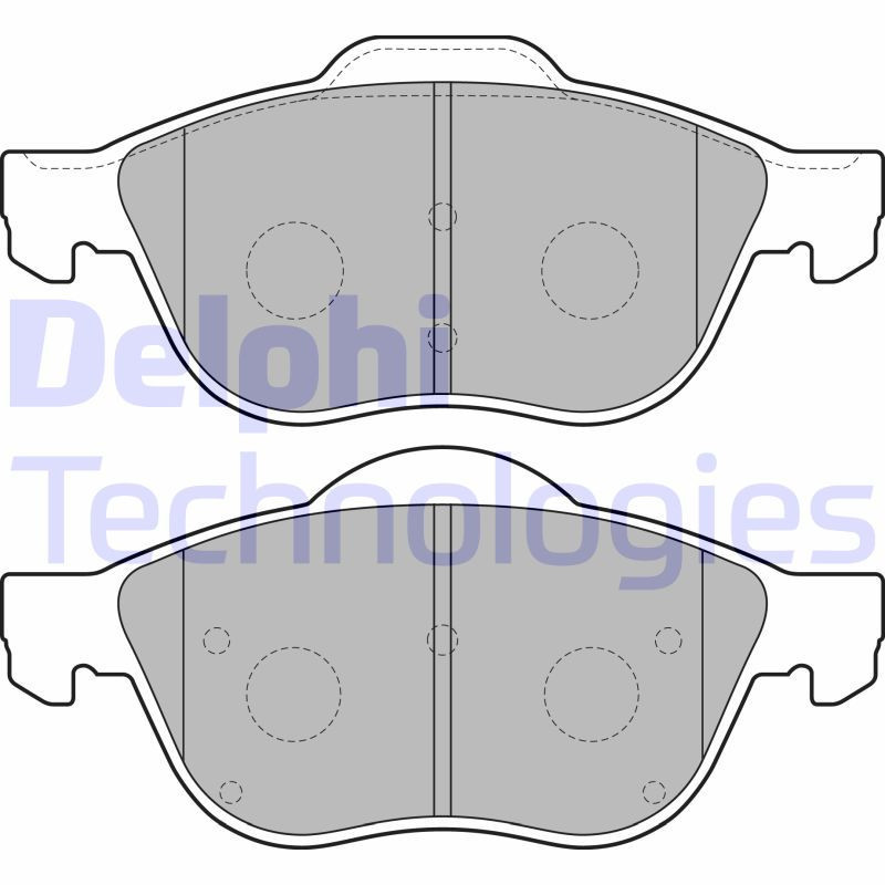 DELPHI LP1844 Brake Pads Set Front for