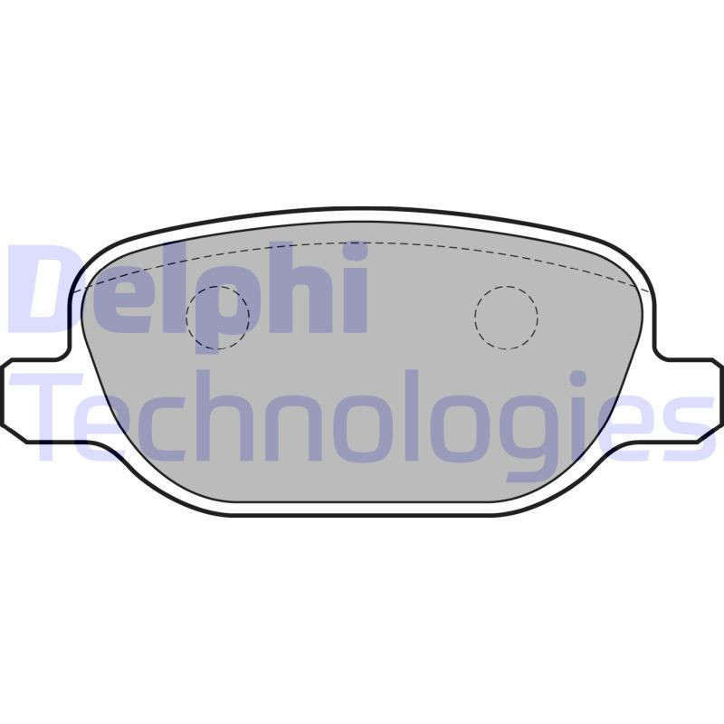 DELPHI LP1845 Pastiglie freno Posteriore per