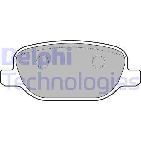 DELPHI LP1845 Pastillas de freno Trasero para