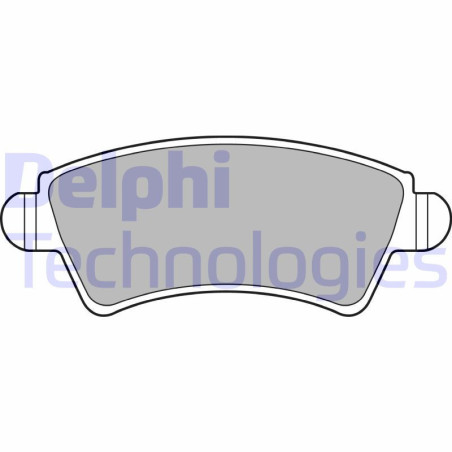 DELPHI LP1846 Brzdové platničky Predné pre