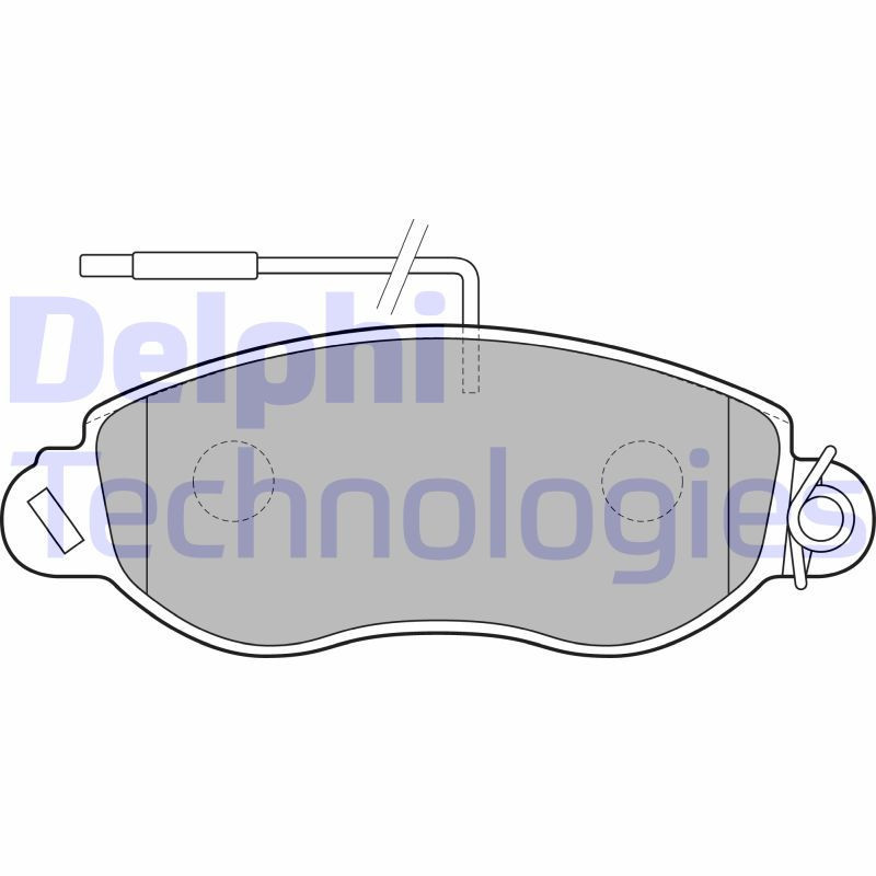 DELPHI LP1848 Pastiglie freno Anteriore per
