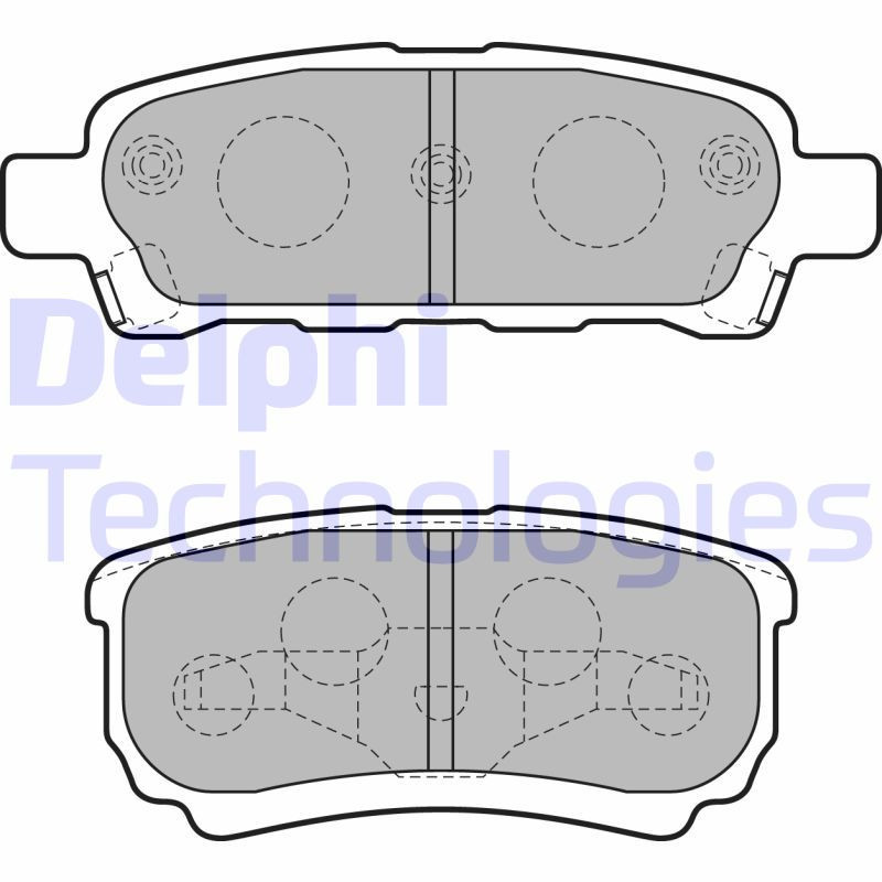 DELPHI LP1852 Pastiglie freno Posteriore per