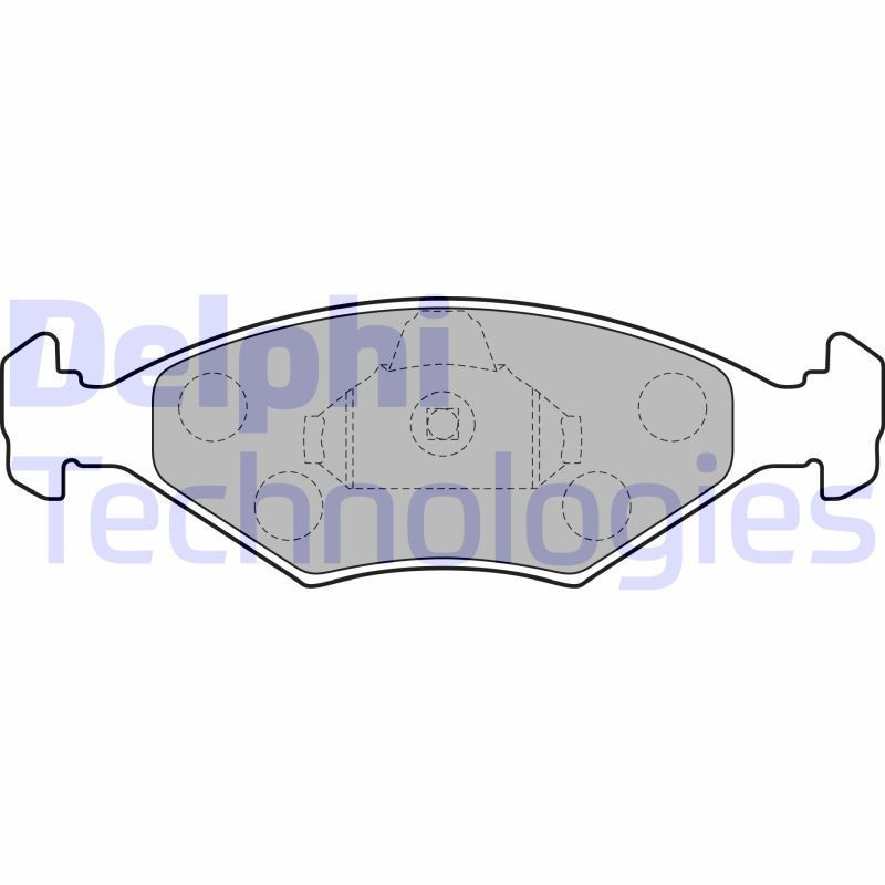 DELPHI LP1854 Plaquettes de frein Avant pour
