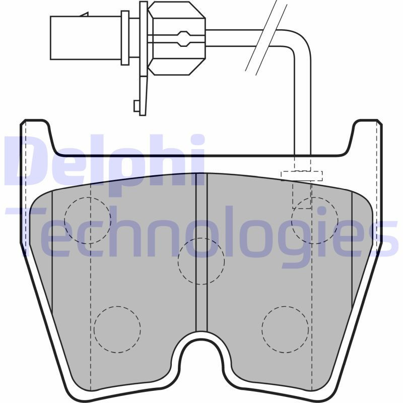 DELPHI LP1856 Pastiglie freno Anteriore per