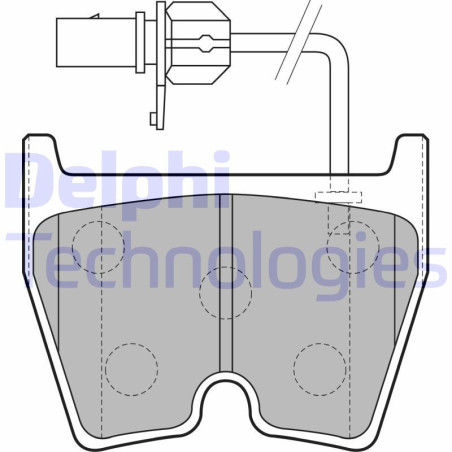DELPHI LP1856 Pastiglie freno Anteriore per