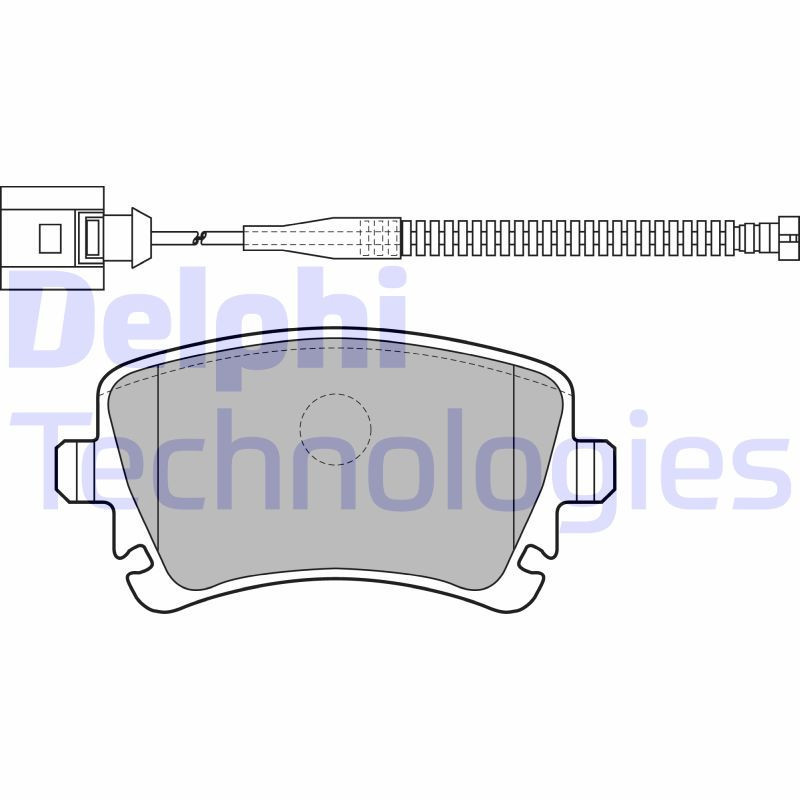DELPHI LP1860 Brzdové platničky Zadné pre