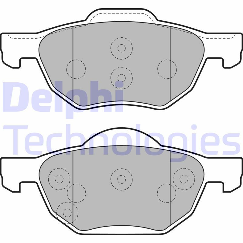 DELPHI LP1862 Brake Pads Set Front for