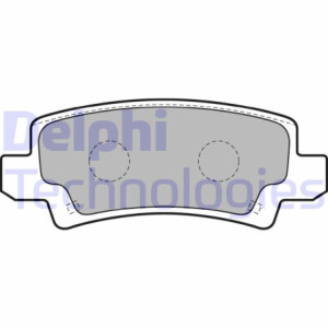 DELPHI LP1864 Pastillas de freno Trasero para