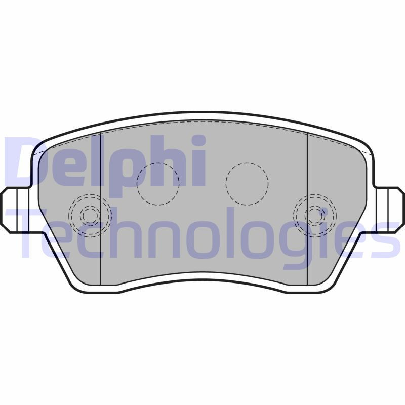 DELPHI LP1865 Pastiglie freno Anteriore per