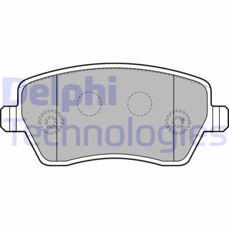 DELPHI LP1865 Pastiglie freno Anteriore per