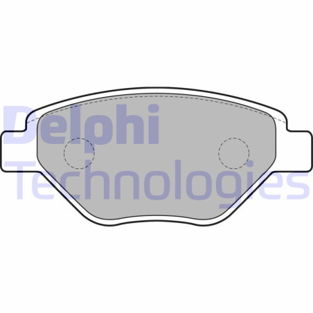 DELPHI LP1866 Brzdové platničky Predné pre