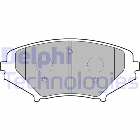 DELPHI LP1867 Pastiglie freno Anteriore per