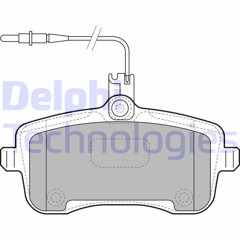 DELPHI LP1890 Plaquettes de frein Avant pour