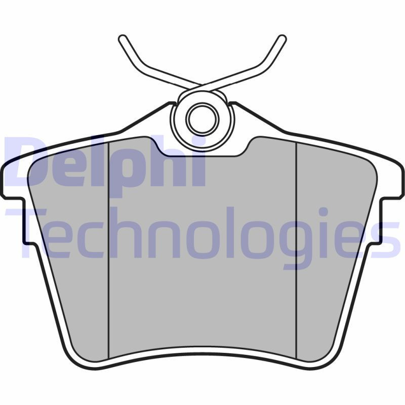 DELPHI LP1892 Bremsbeläge Hinten für