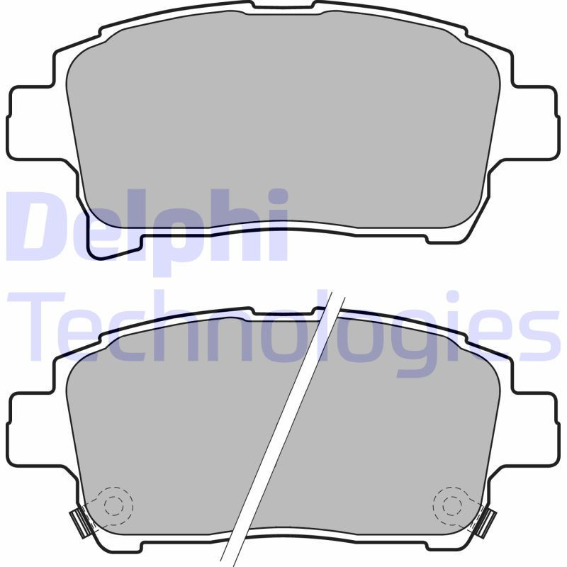 DELPHI LP1896 Brake Pads Set Front for