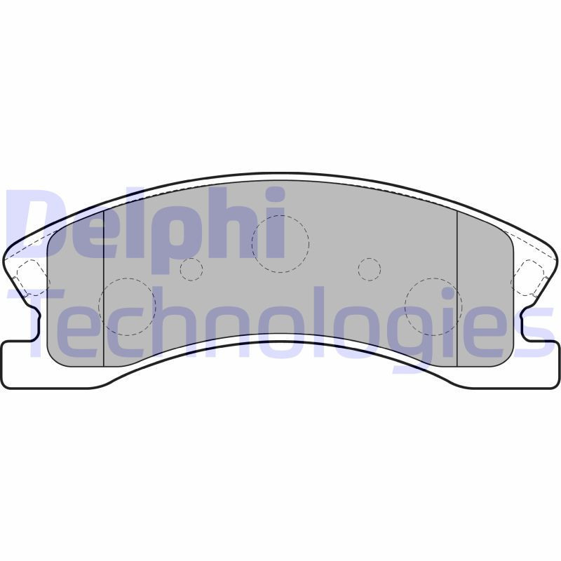 DELPHI LP1906 Pastiglie freno Anteriore per