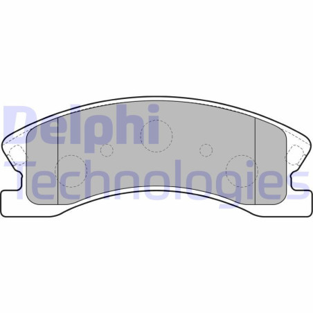 DELPHI LP1906 Brzdové platničky Predné pre