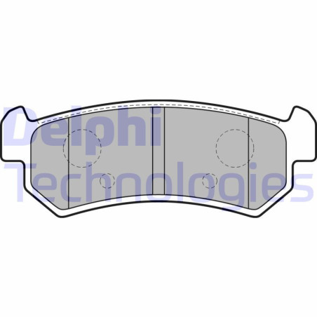 DELPHI LP1910 Pastiglie freno Posteriore per