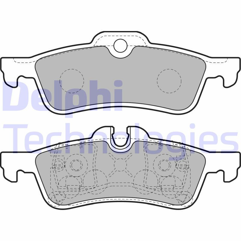 DELPHI LP1912 Brake Pads Set Rear for