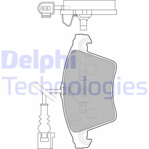 DELPHI LP1913 Pastiglie freno Anteriore per