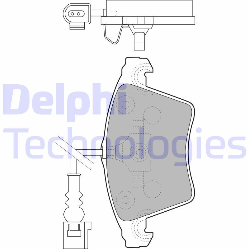 DELPHI LP1913 Pastillas de freno Delantero para