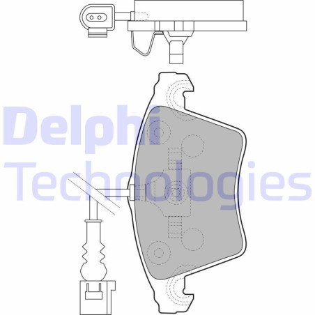 DELPHI LP1913 Brzdové platničky Predné pre