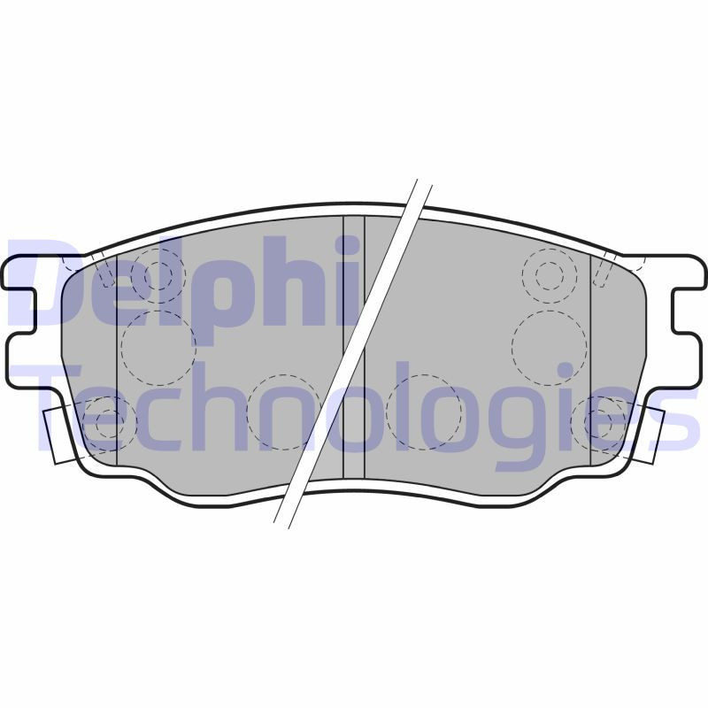 DELPHI LP1916 Brake Pads Set Front for