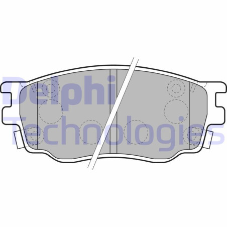 DELPHI LP1916 Pastiglie freno Anteriore per