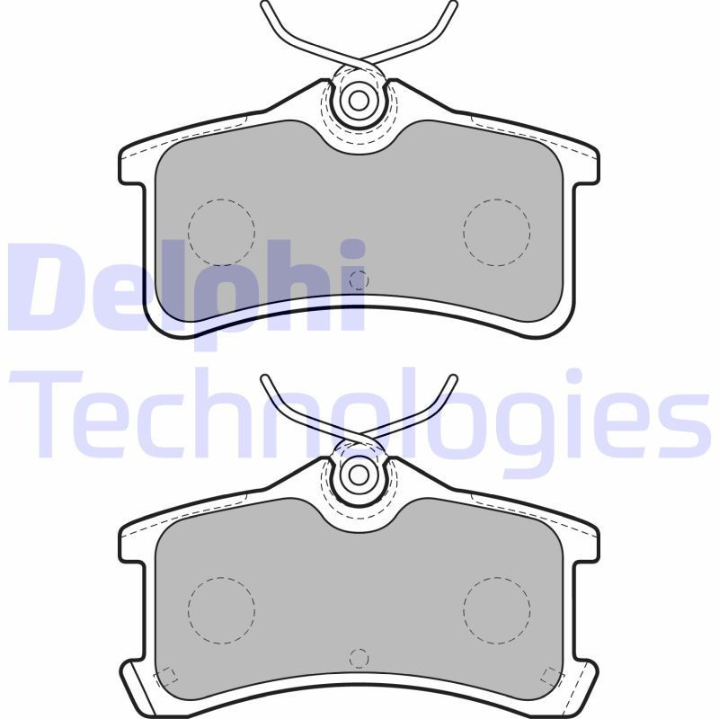 DELPHI LP1917 Brzdové platničky Zadné pre