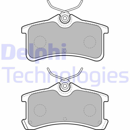 DELPHI LP1917 Brzdové platničky Zadné pre
