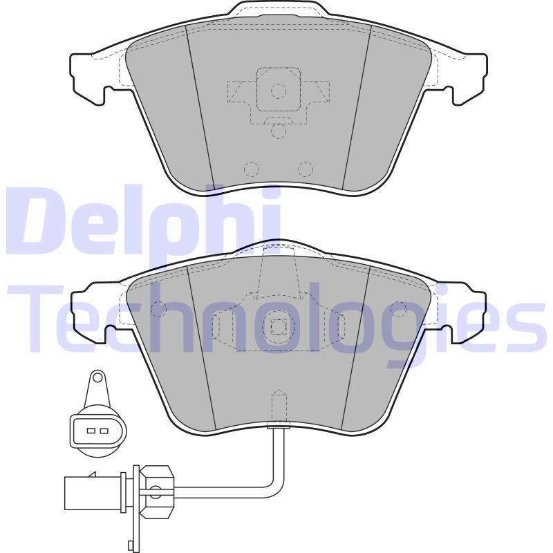 DELPHI LP1922 Pastillas de freno Delantero para