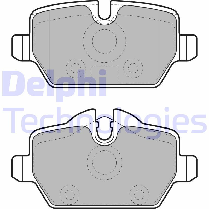 DELPHI LP1924 Pastillas de freno Trasero para