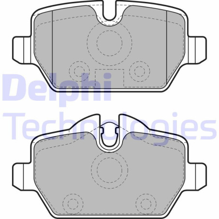 DELPHI LP1924 Pastillas de freno Trasero para