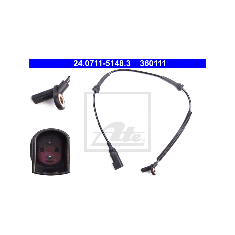 ATE 24.0711-5148.3 ABS Wheel Speed Sensor Front for Ford Transit