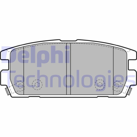 DELPHI LP1930 Brake Pads Set Rear for