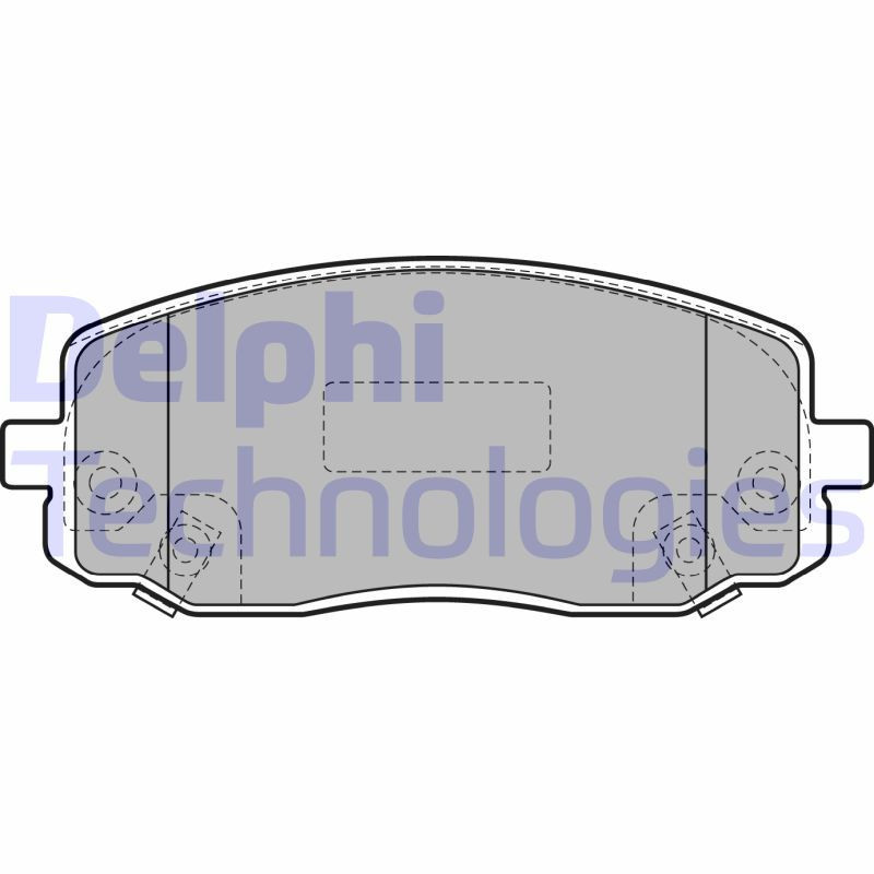 DELPHI LP1933 Plaquettes de frein Avant pour