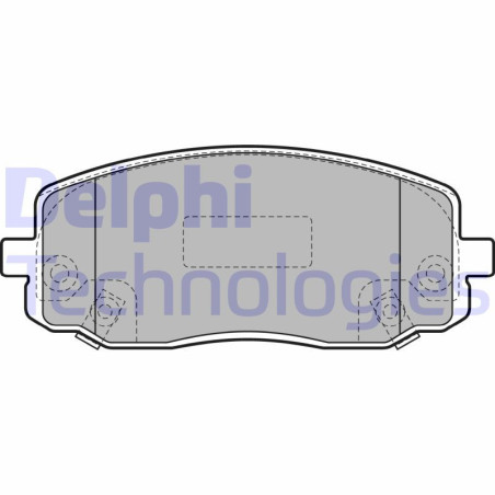 DELPHI LP1933 Pastiglie freno Anteriore per