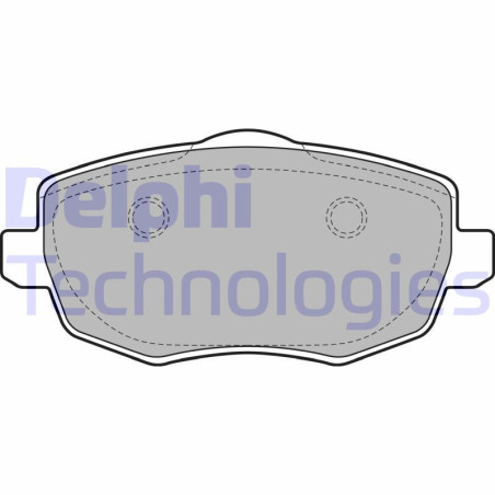 DELPHI LP1934 Brzdové platničky Predné pre