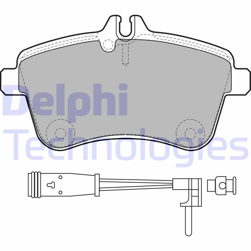 DELPHI LP1938 Brzdové platničky Predné pre