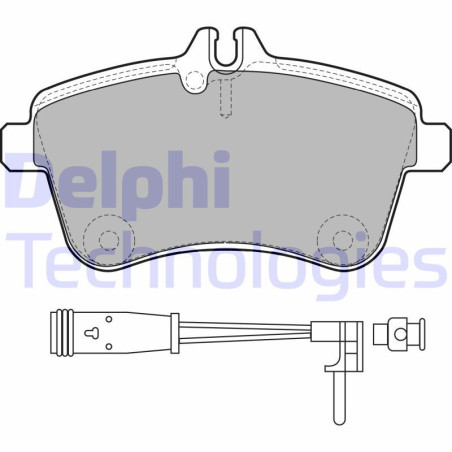DELPHI LP1938 Brzdové platničky Predné pre