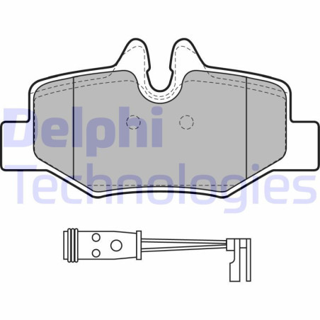 DELPHI LP1939 Pastiglie freno Posteriore per