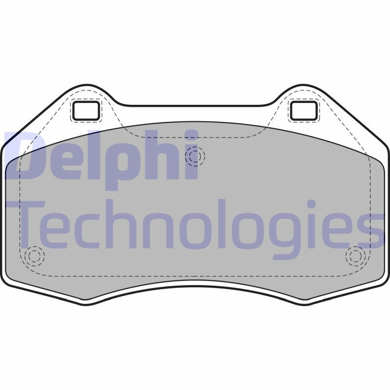 DELPHI LP1940 Brzdové platničky Predné pre