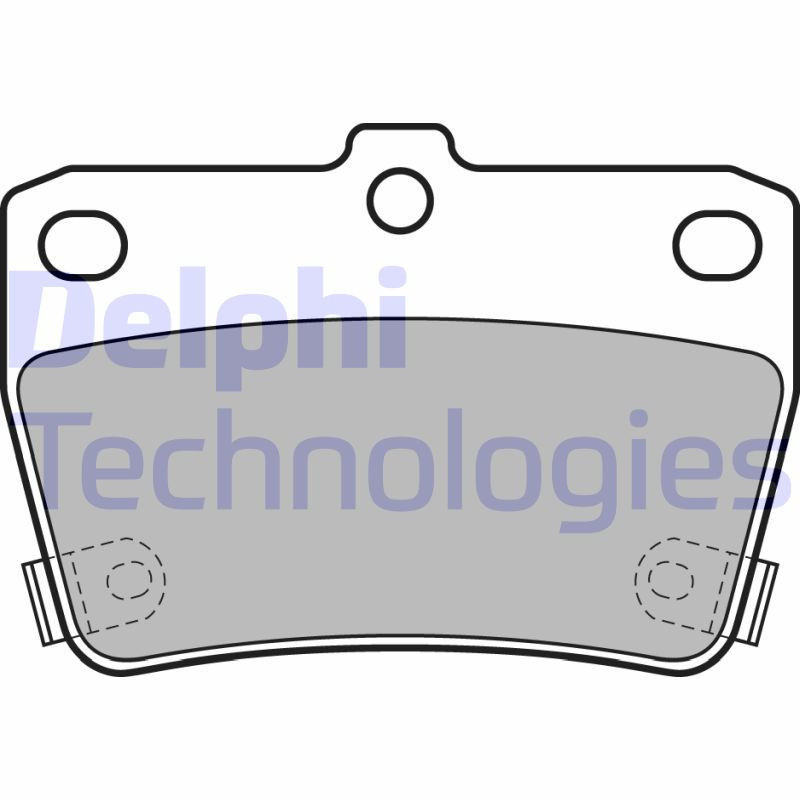 DELPHI LP1942 Bremsbeläge Hinten für