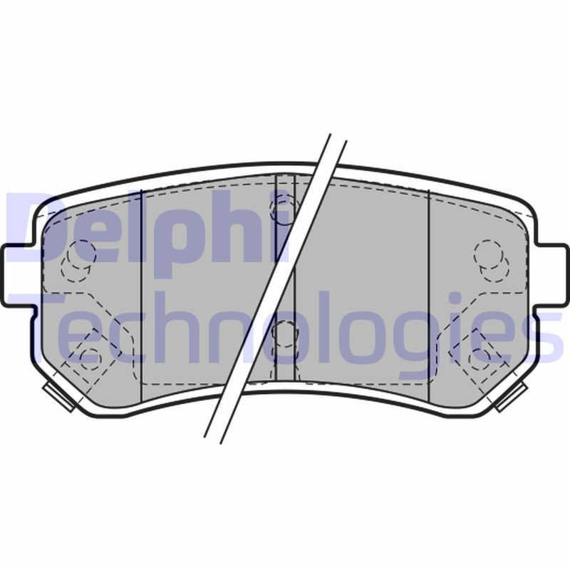 DELPHI LP1952 Brake Pads Set Rear for