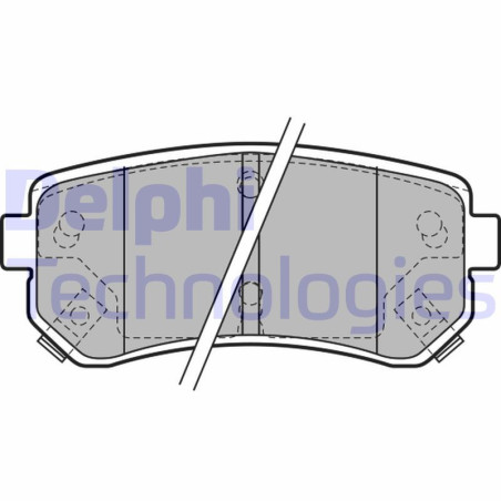 DELPHI LP1952 Bremsbeläge Hinten für