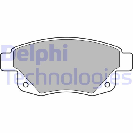 DELPHI LP1955 Bremsbeläge Hinten für