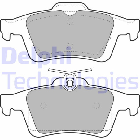 DELPHI LP1958 Brake Pads Set Rear for
