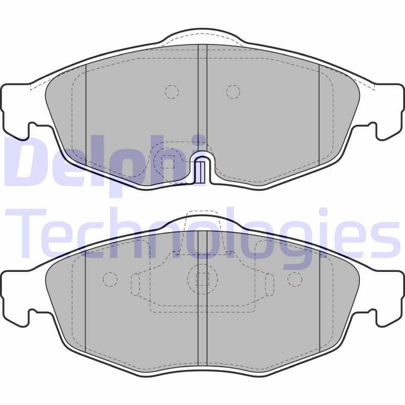DELPHI LP1963 Brake Pads Set Front for